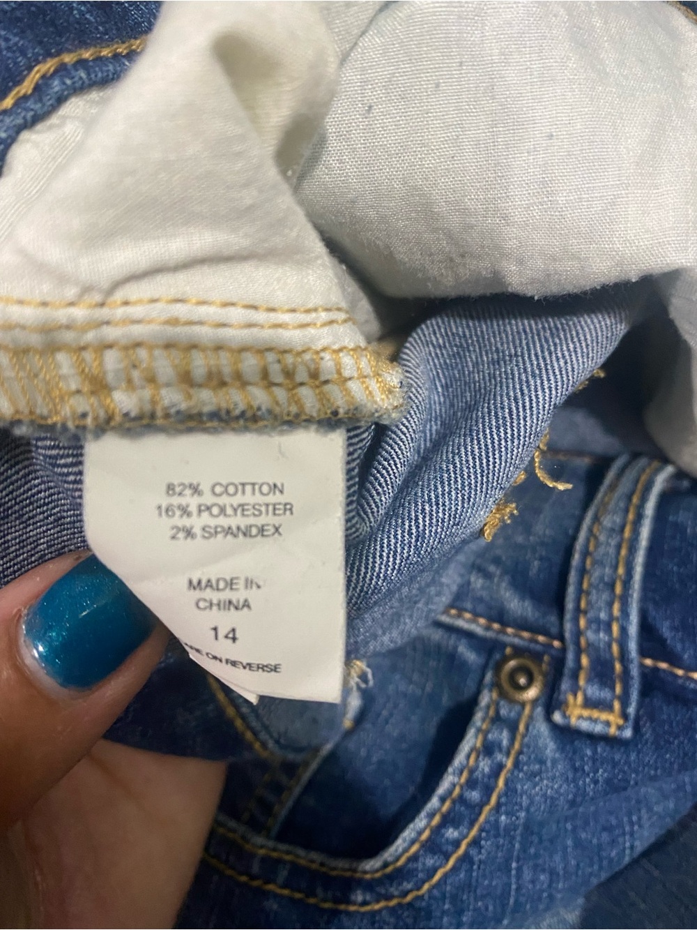 New York & Company Blue Denim Mini Skirt - Picture 4 of 6